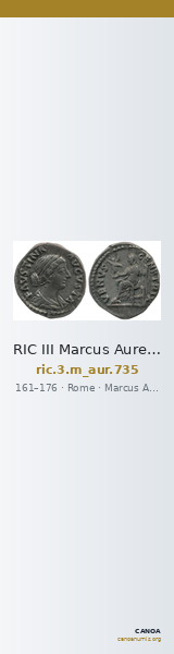 RIC III Marcus Aurelius 735 — CANOA