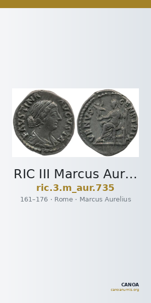 RIC III Marcus Aurelius 735 — CANOA