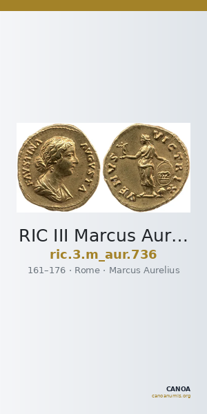 RIC III Marcus Aurelius 736 — CANOA