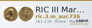 RIC III Marcus Aurelius 736 — CANOA