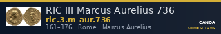 RIC III Marcus Aurelius 736 — CANOA