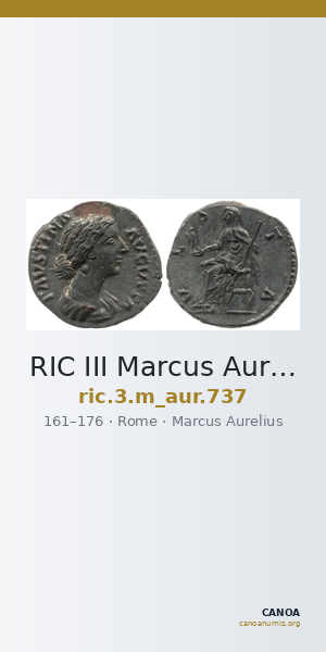 RIC III Marcus Aurelius 737 — CANOA