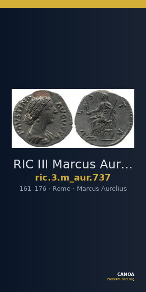 RIC III Marcus Aurelius 737 — CANOA