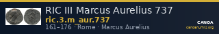 RIC III Marcus Aurelius 737 — CANOA