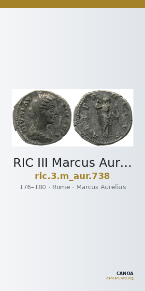 RIC III Marcus Aurelius 738 — CANOA