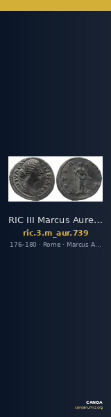 RIC III Marcus Aurelius 739 — CANOA