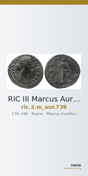 RIC III Marcus Aurelius 739 — CANOA