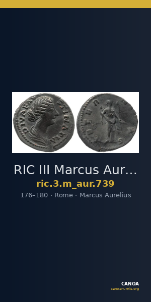 RIC III Marcus Aurelius 739 — CANOA