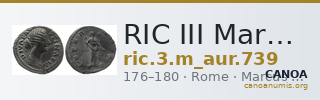 RIC III Marcus Aurelius 739 — CANOA