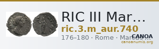 RIC III Marcus Aurelius 740 — CANOA