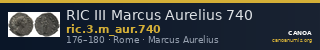RIC III Marcus Aurelius 740 — CANOA