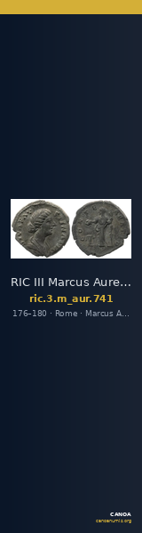 RIC III Marcus Aurelius 741 — CANOA