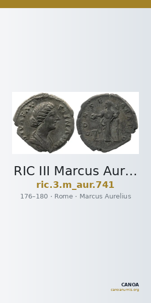 RIC III Marcus Aurelius 741 — CANOA