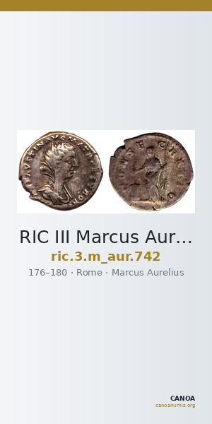 RIC III Marcus Aurelius 742 — CANOA