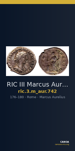 RIC III Marcus Aurelius 742 — CANOA