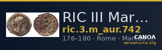 RIC III Marcus Aurelius 742 — CANOA
