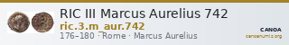 RIC III Marcus Aurelius 742 — CANOA