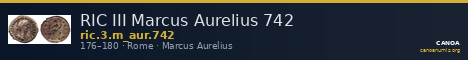 RIC III Marcus Aurelius 742 — CANOA