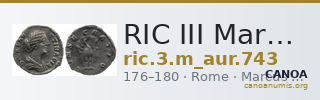 RIC III Marcus Aurelius 743 — CANOA