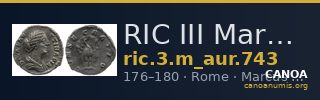 RIC III Marcus Aurelius 743 — CANOA