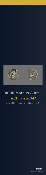 RIC III Marcus Aurelius 744 — CANOA