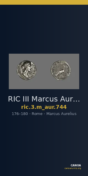 RIC III Marcus Aurelius 744 — CANOA