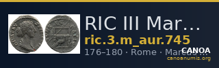RIC III Marcus Aurelius 745 — CANOA