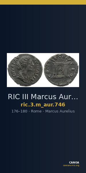 RIC III Marcus Aurelius 746 — CANOA