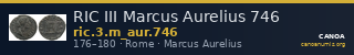 RIC III Marcus Aurelius 746 — CANOA