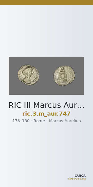 RIC III Marcus Aurelius 747 — CANOA