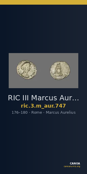 RIC III Marcus Aurelius 747 — CANOA