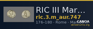 RIC III Marcus Aurelius 747 — CANOA