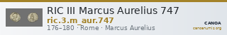 RIC III Marcus Aurelius 747 — CANOA