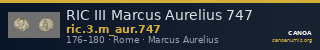 RIC III Marcus Aurelius 747 — CANOA