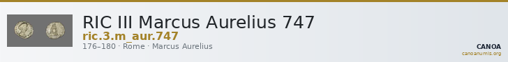 RIC III Marcus Aurelius 747 — CANOA