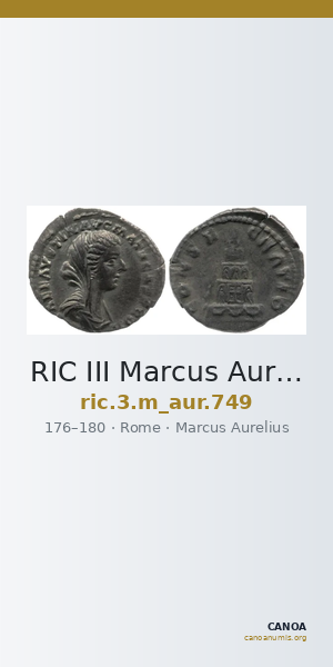 RIC III Marcus Aurelius 749 — CANOA