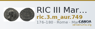 RIC III Marcus Aurelius 749 — CANOA