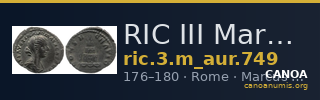 RIC III Marcus Aurelius 749 — CANOA