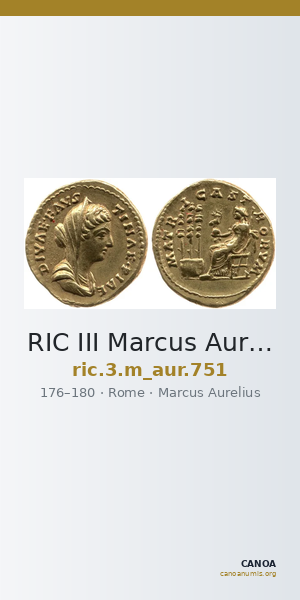 RIC III Marcus Aurelius 751 — CANOA