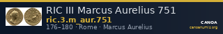 RIC III Marcus Aurelius 751 — CANOA