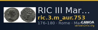 RIC III Marcus Aurelius 753 — CANOA