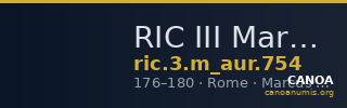 RIC III Marcus Aurelius 754 — CANOA