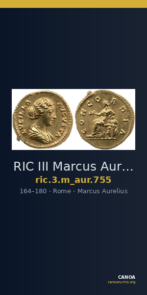 RIC III Marcus Aurelius 755 — CANOA