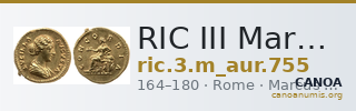 RIC III Marcus Aurelius 755 — CANOA