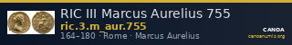 RIC III Marcus Aurelius 755 — CANOA