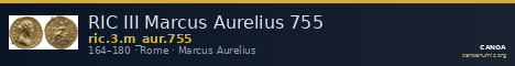 RIC III Marcus Aurelius 755 — CANOA