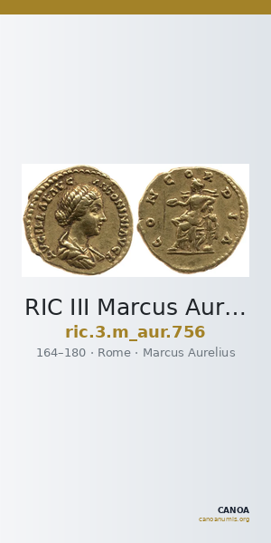 RIC III Marcus Aurelius 756 — CANOA
