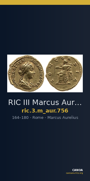 RIC III Marcus Aurelius 756 — CANOA