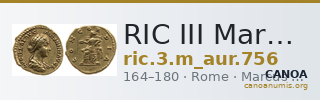RIC III Marcus Aurelius 756 — CANOA