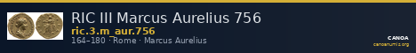 RIC III Marcus Aurelius 756 — CANOA